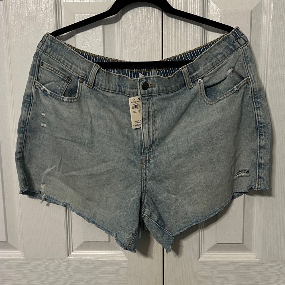 Aerie Light Blue Jean Shorts - Picture 1 of 3